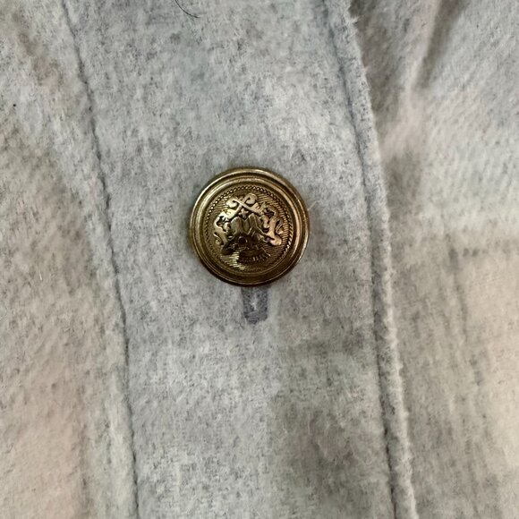 American Eagle Plaid Shacket (Gray) - Picture 4 of 5